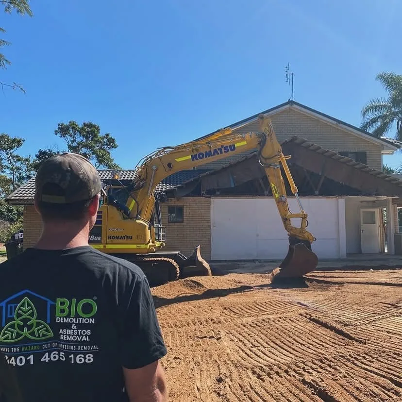 Our demolition crew clearing a house on the Gold Coast