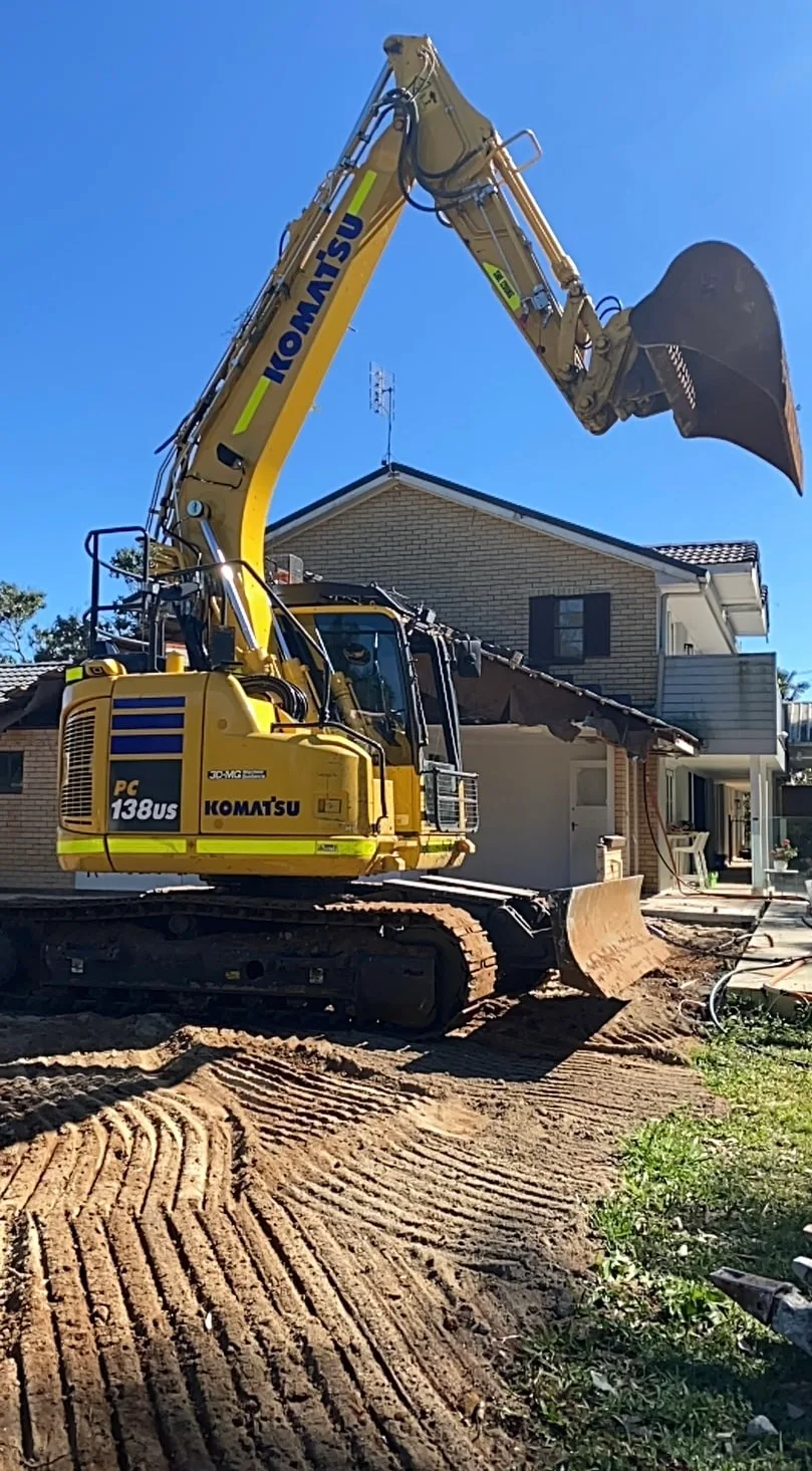 Demolition team at work on a Gold Coast property