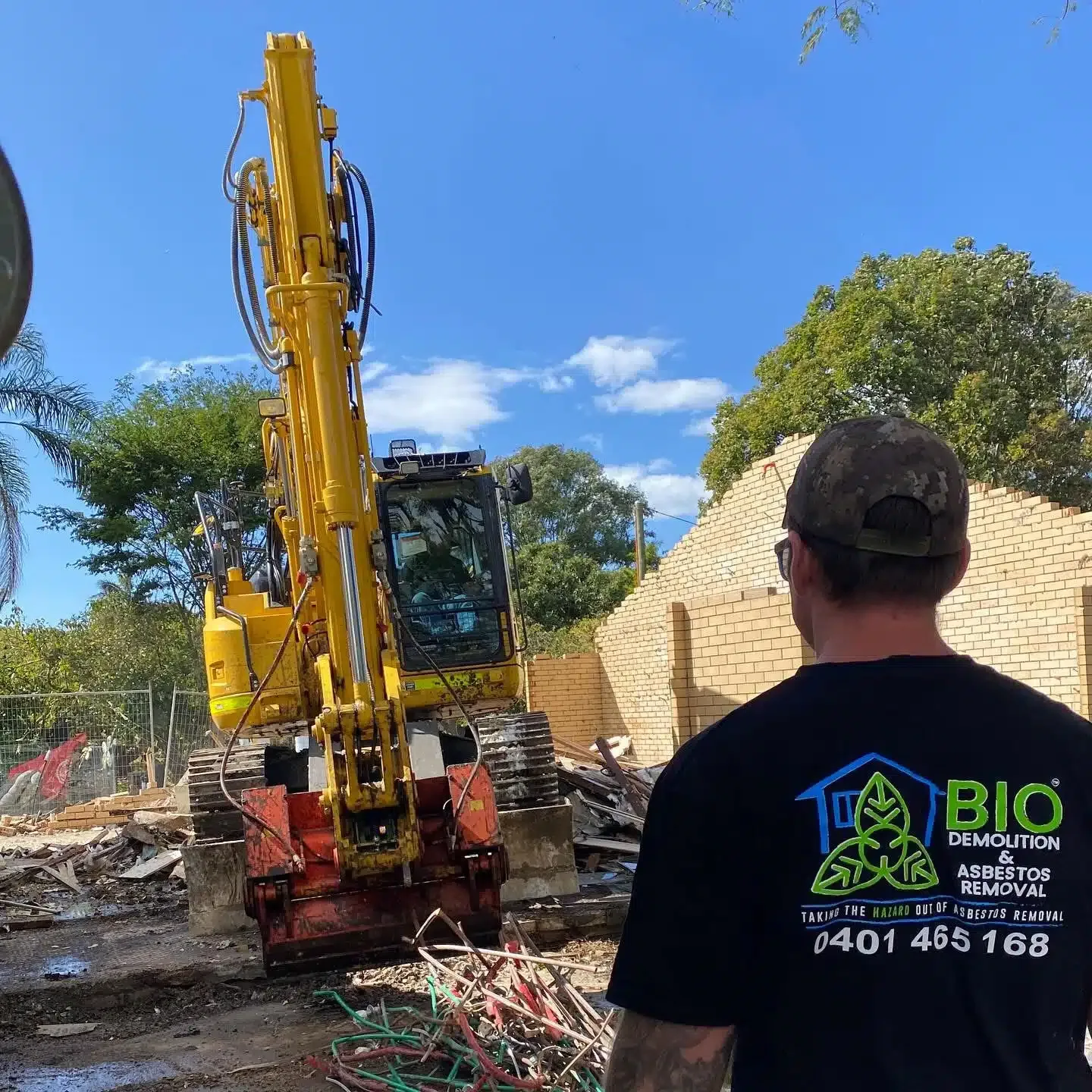 Demolition contracting team managing a Gold Coast project