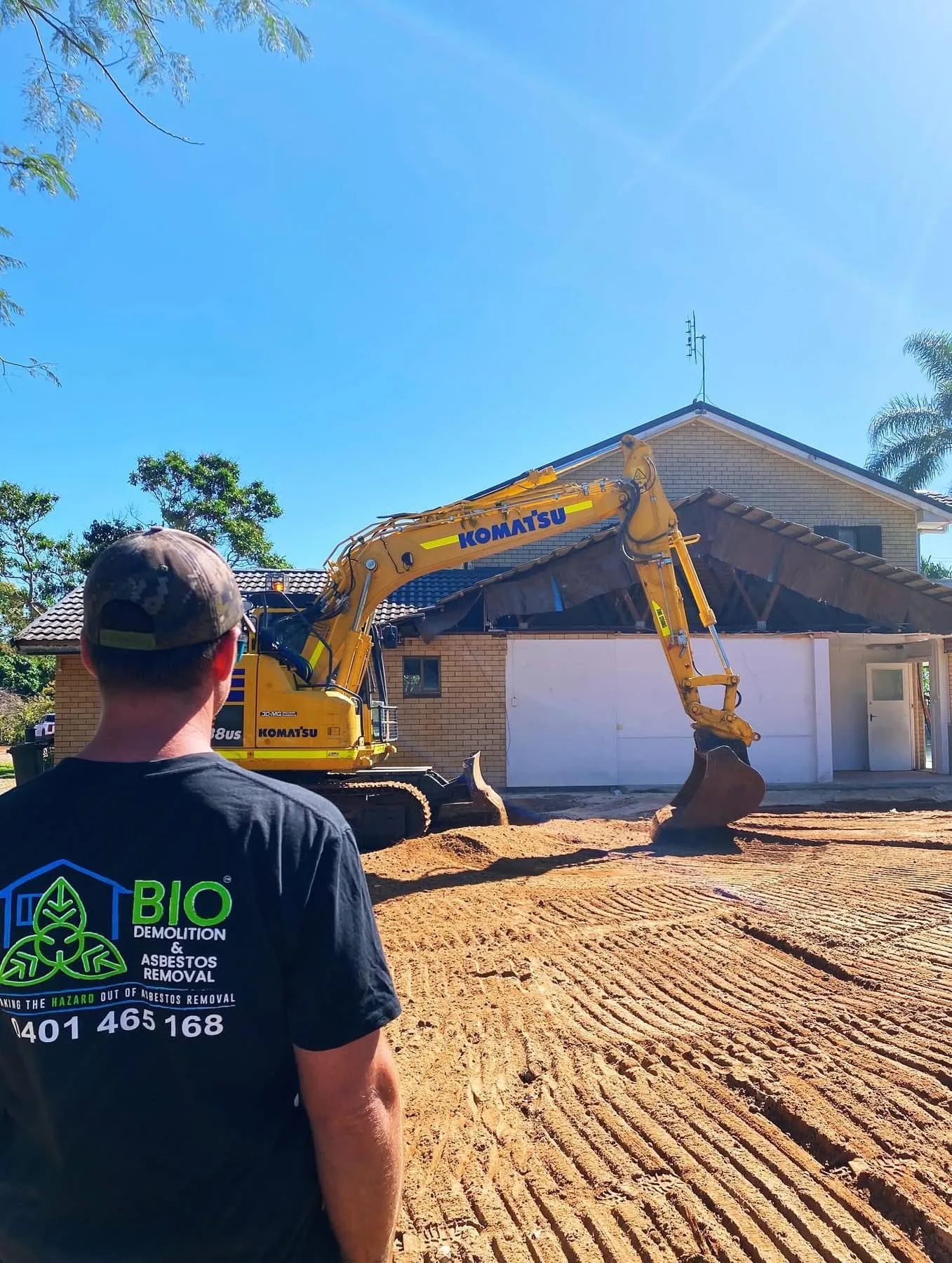 Cleared commercial demolition site ready for redevelopment