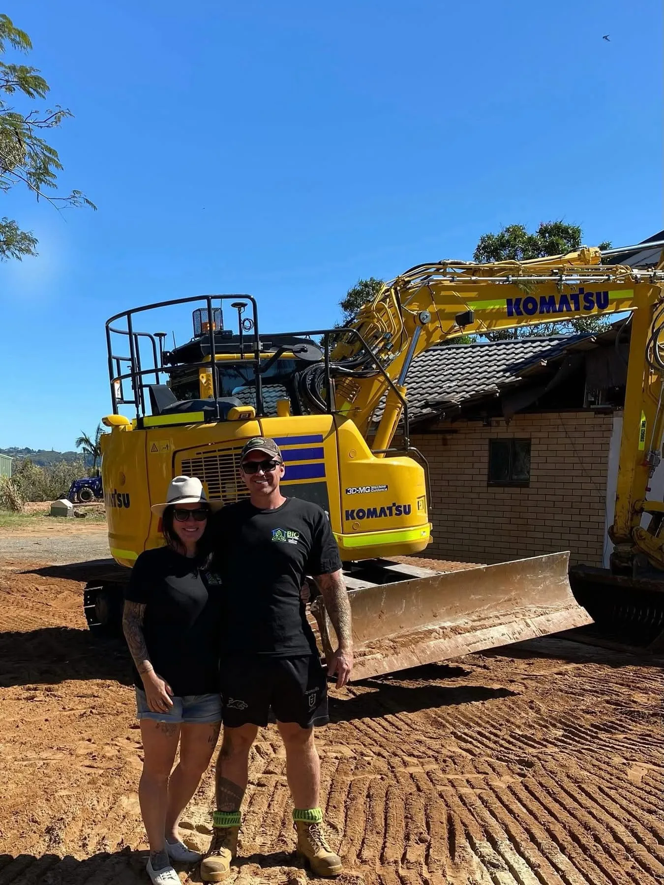 Demolition company crew managing a Gold Coast site