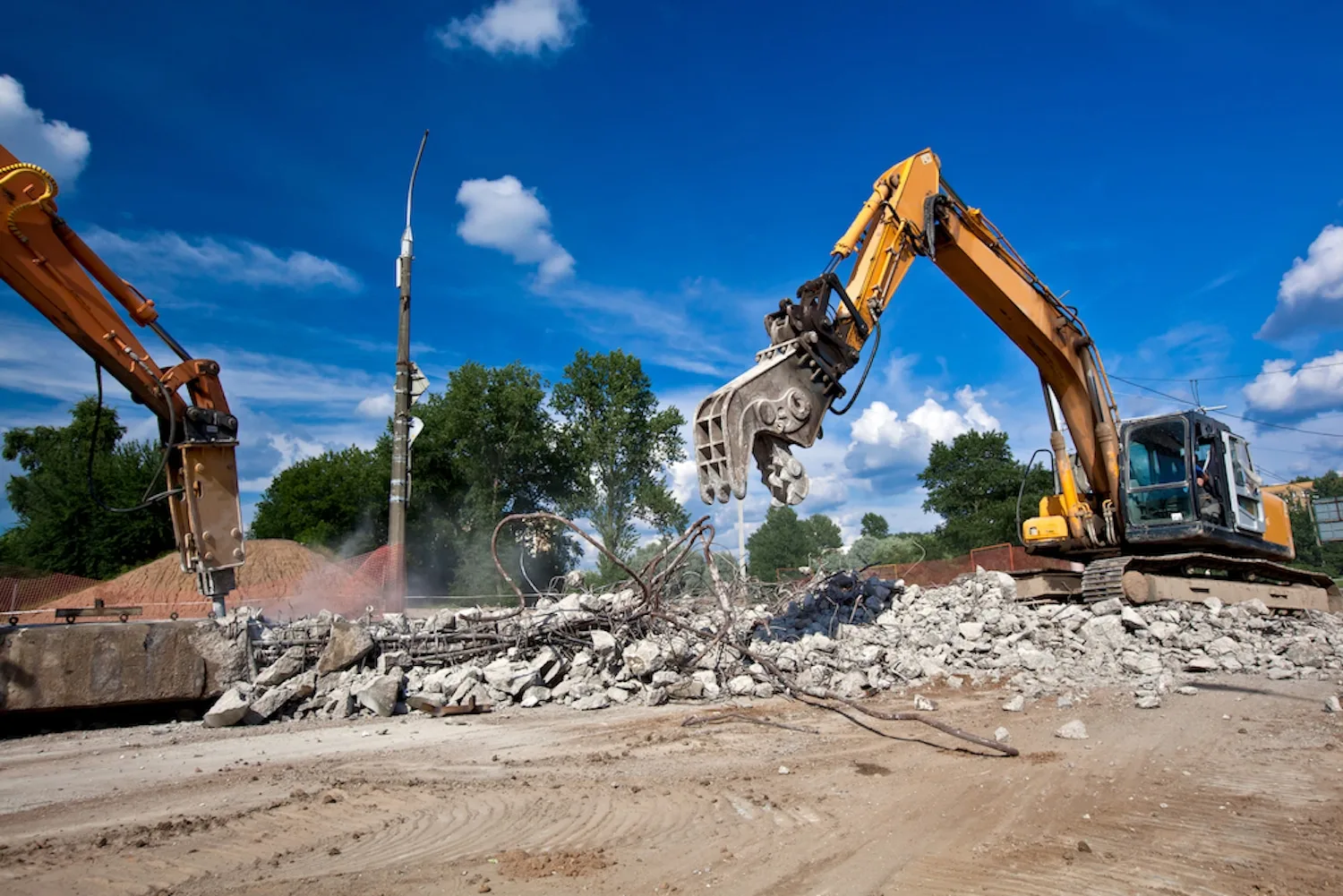 Land clearing on a Gold Coast development block