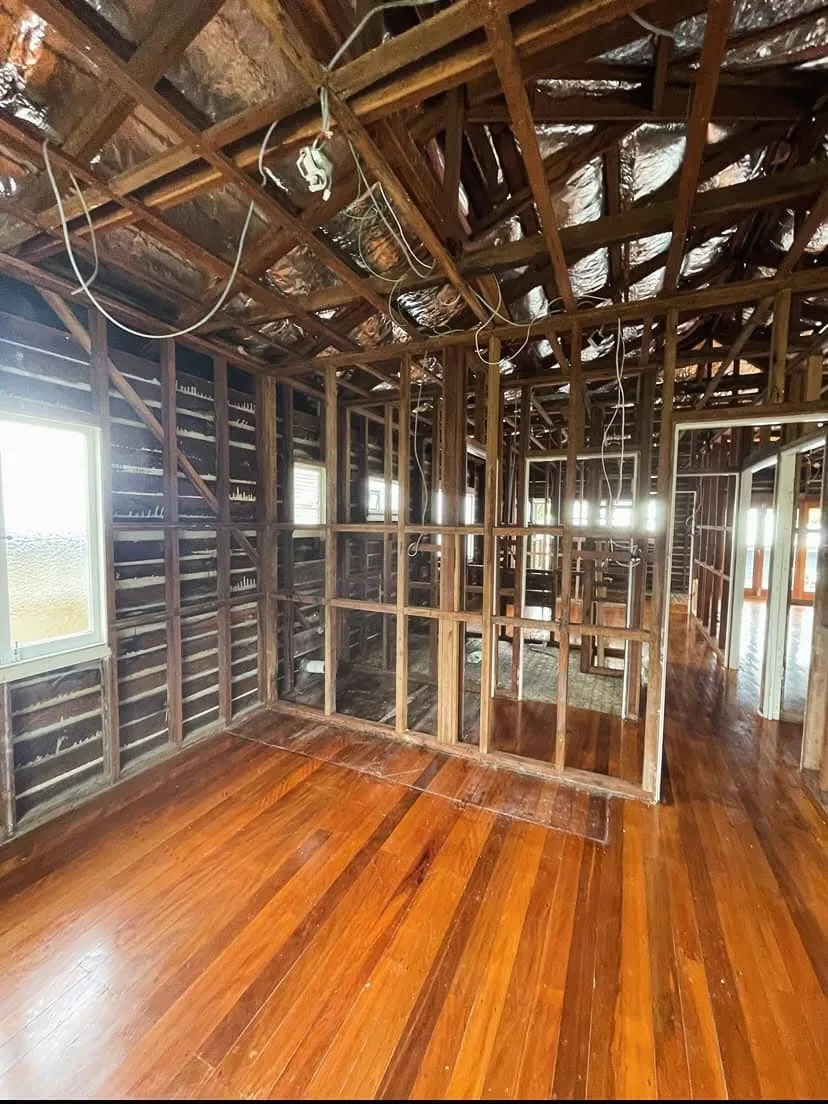 Partial house demolition project on the Gold Coast